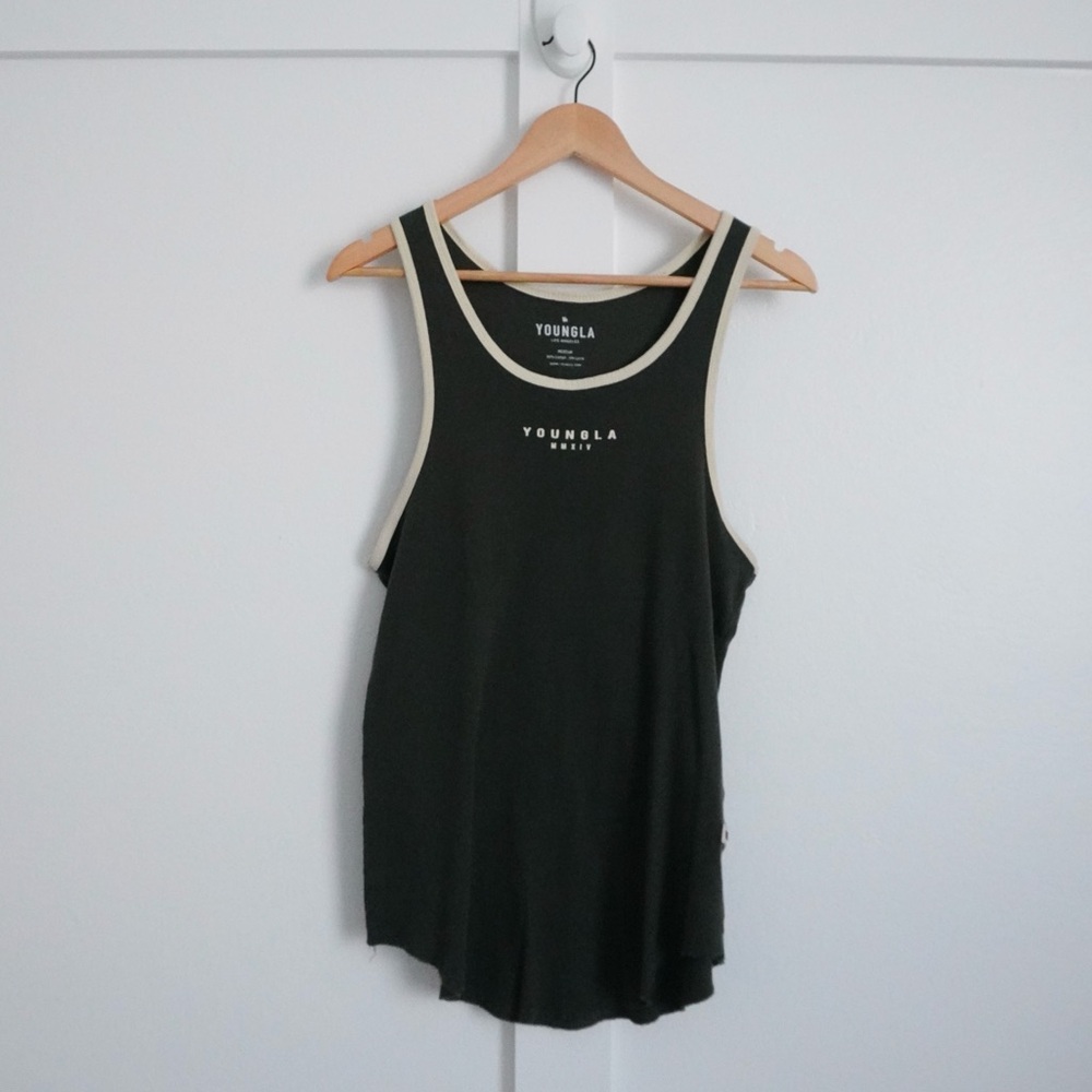 Youngla Men’s 313 Rocket Rib Tank Green